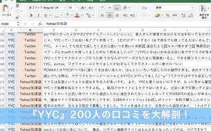 『YYC』200人の口コミを大解剖！